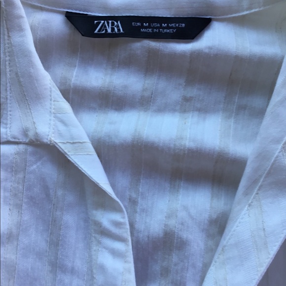 Zara White Tunic Blouse - Picture 2 of 2